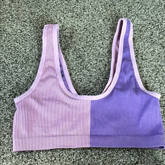Colsie Purple Ribbed Bralette - Picture 3 of 3